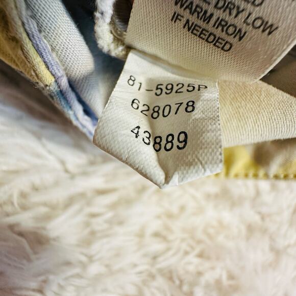 J Jill pastel floral 100% cotton skirt Sz 10P - Picture 8 of 10